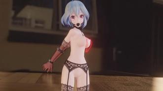 初音未来SM捆绑足交 虚拟巨乳美少女被虐狂射淫水直流 3D